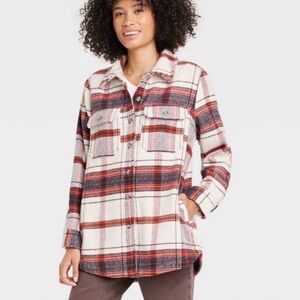 Universal Thread Plaid Button-Up Shirt/Jacket
